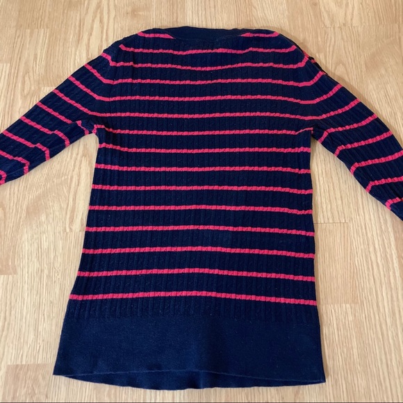 Banana Republic navy blue shirt with pink stripes - Picture 4 of 5